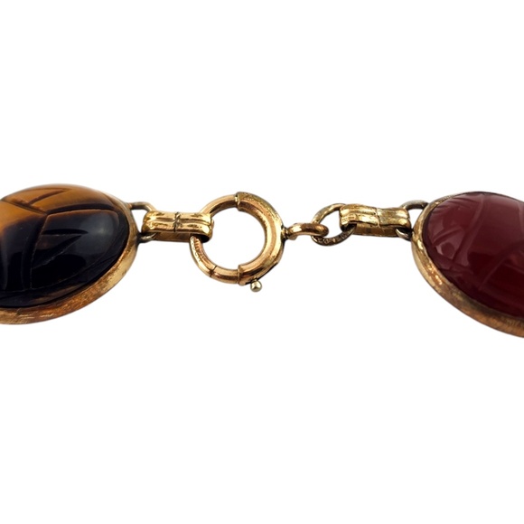 12 Karat Gold Filled Scarab Bracelet #18566 - Picture 4 of 7